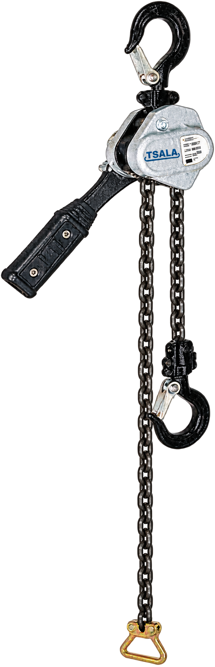 TSALA V-Tec Lever Hoist with TSALA branding, retouched product image